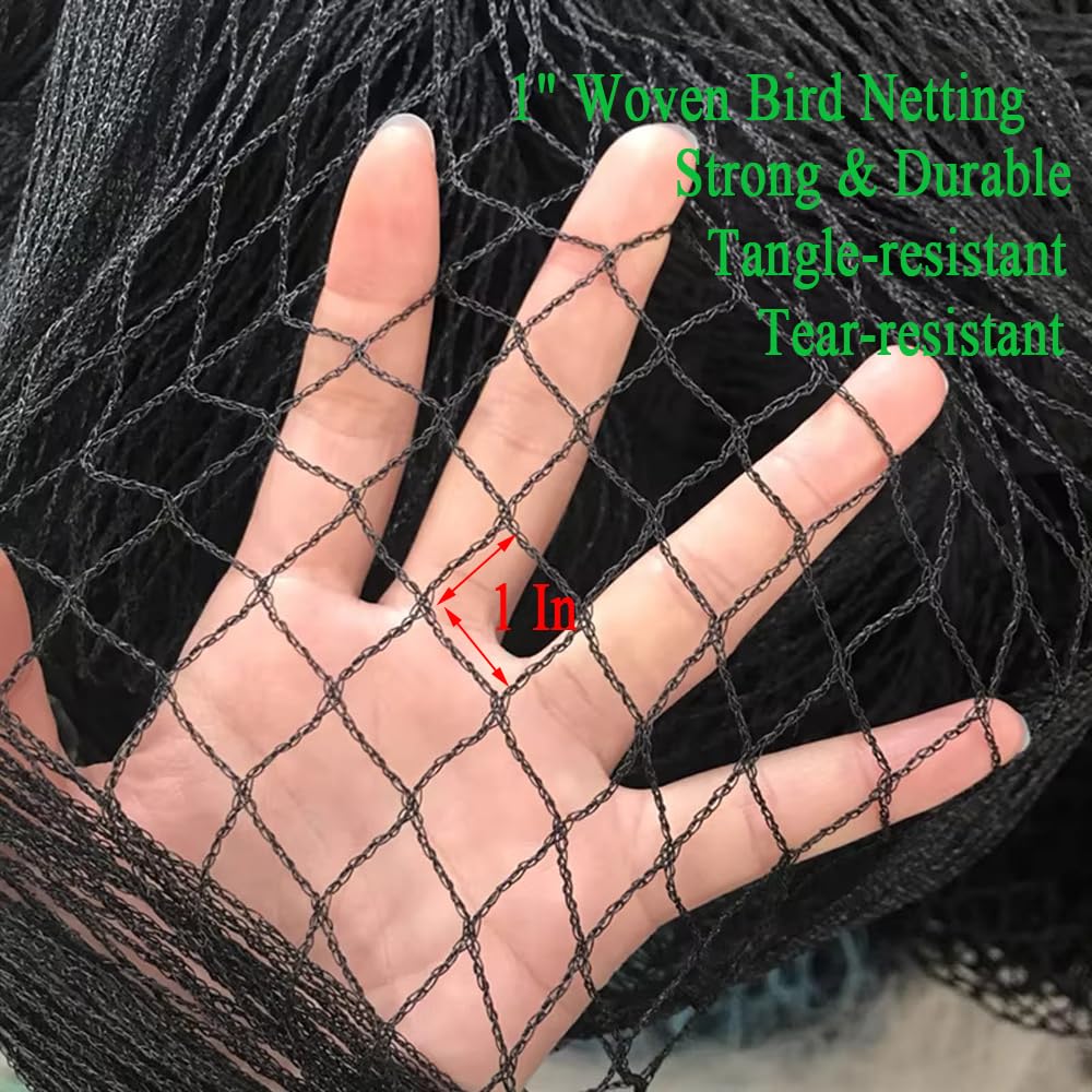 Vocray bird netting covering a fruit tree guards berries from birds.