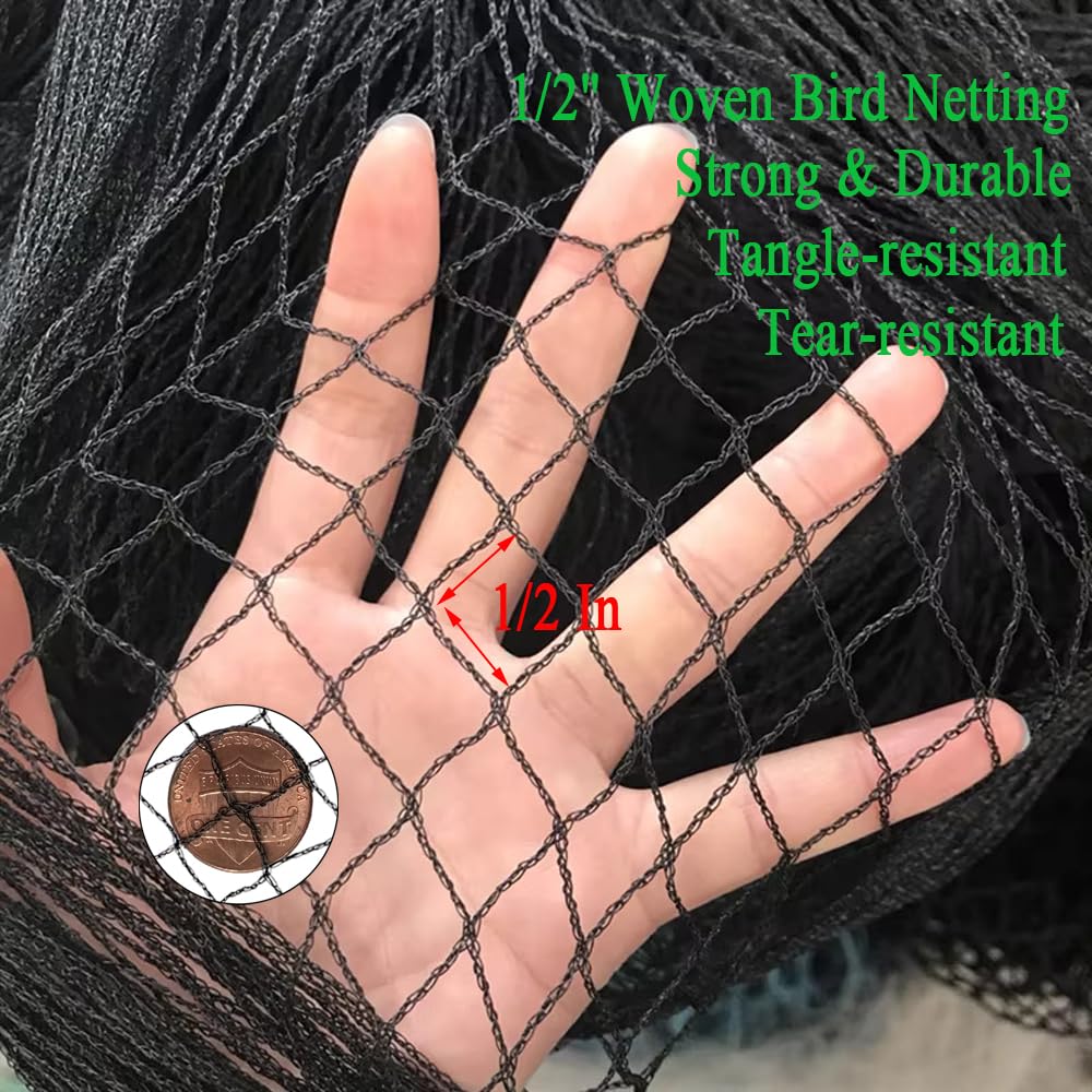 Vocray half-inch mesh closeup showing sturdy HDPE weave