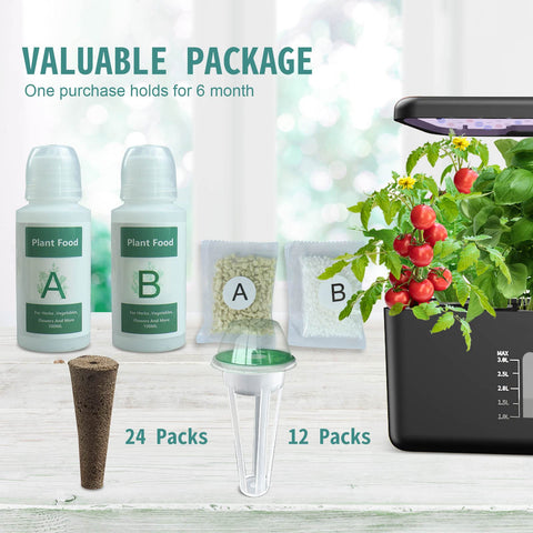 VOCRS planting pods in use compatible with many hydroponic systems