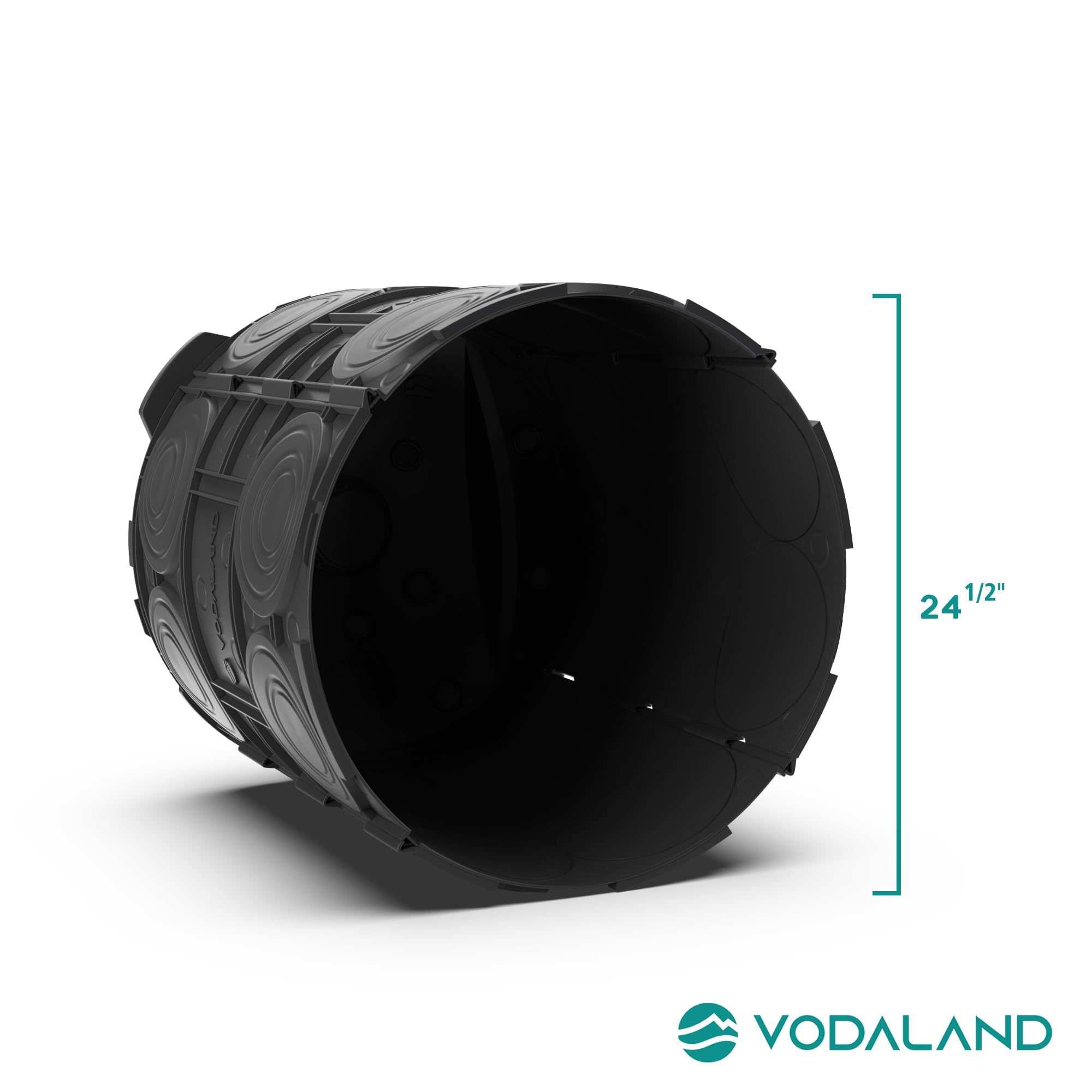 Vodaland Easy Stormwater Dry Well installation site showing modular drainage in use.