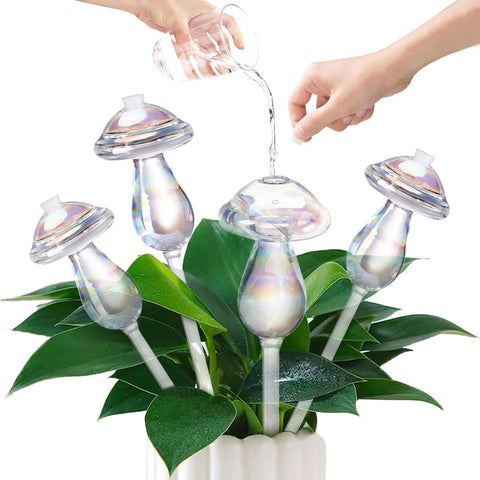 Vodhord plant watering globes 4-pack glass bulbs for auto irrigation