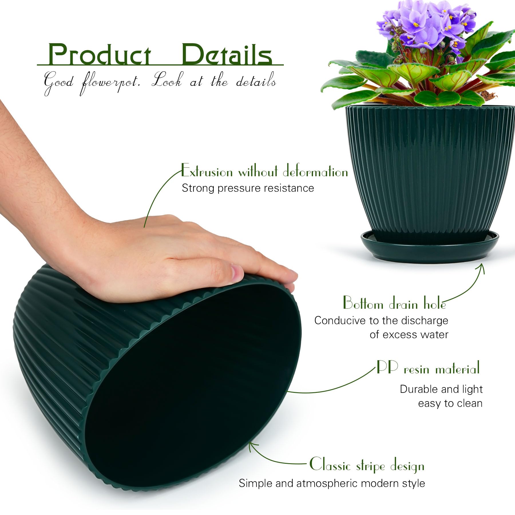 Vodotion 4.3-inch planter pot ideal for small succulents