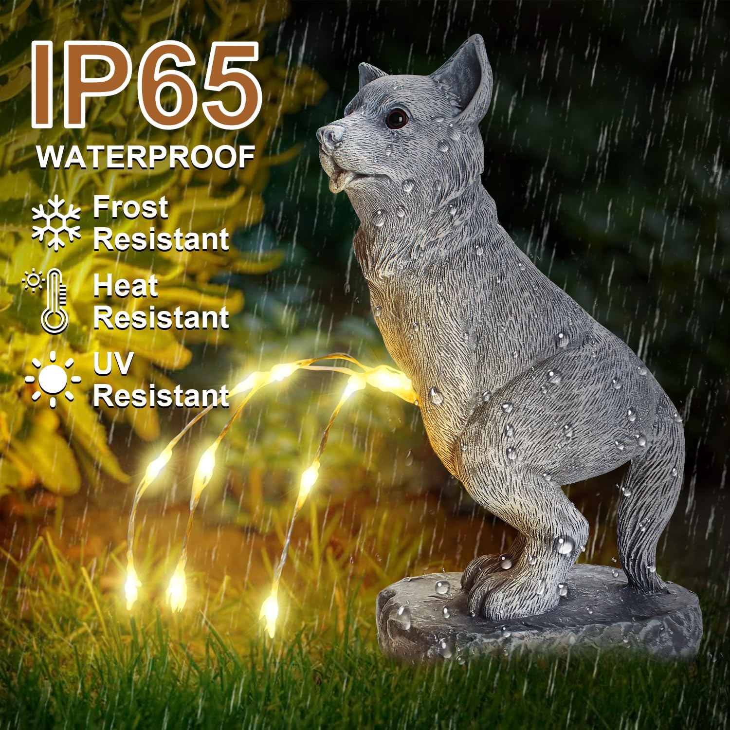 VOFSTAND dog garden statue makes a thoughtful housewarming or birthday gift.