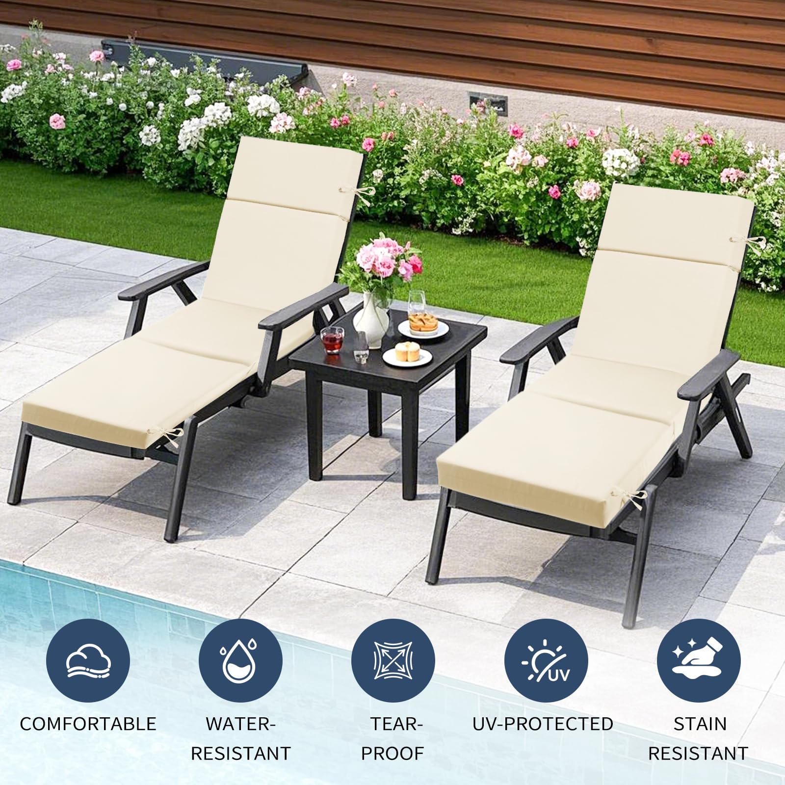VOGVOG waterproof and fade-resistant fabric keeps colors vibrant outdoors.