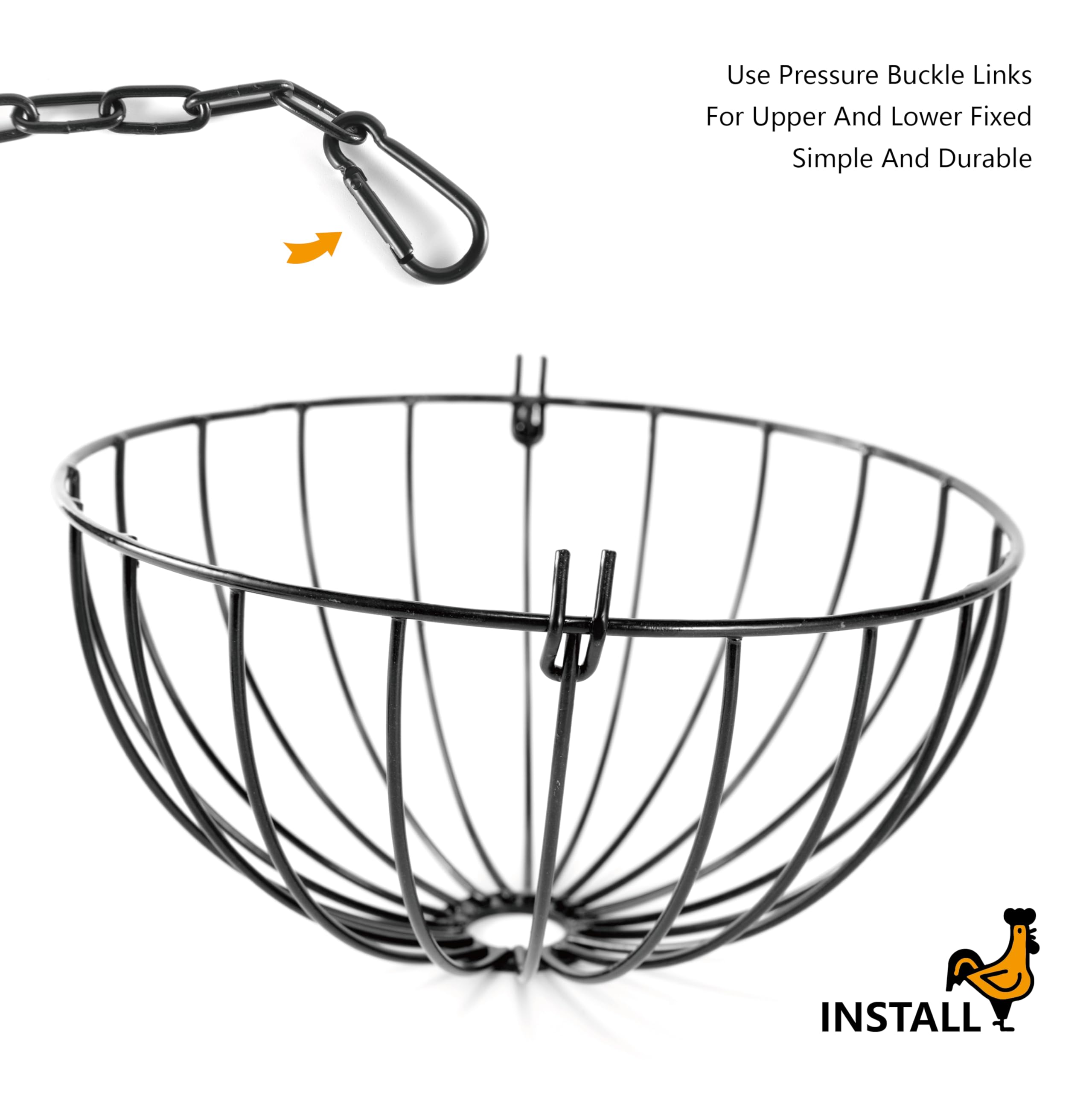 Voikm upper and lower hemispheres securely hold content for mess-free feeding.