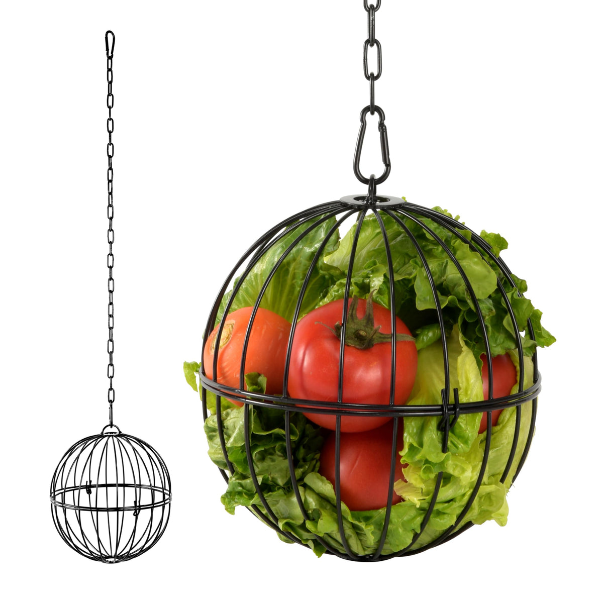 Voikm hanging chicken feeder ball with a 7.1-inch orb for enrichment.