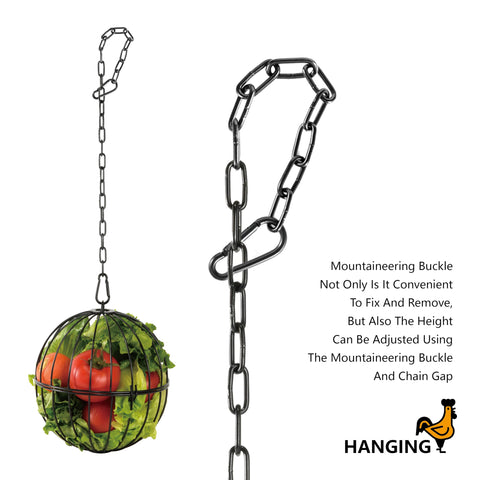 Voikm adjustable height chain makes setup simple in any coop.