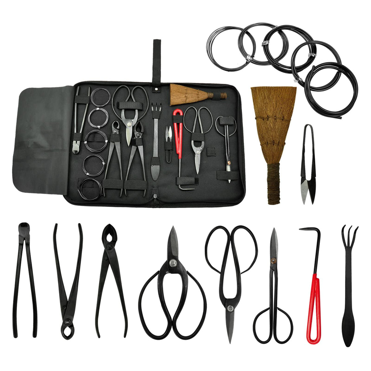 Voilamart bonsai tool set leaf shear for precise trimming and shaping.