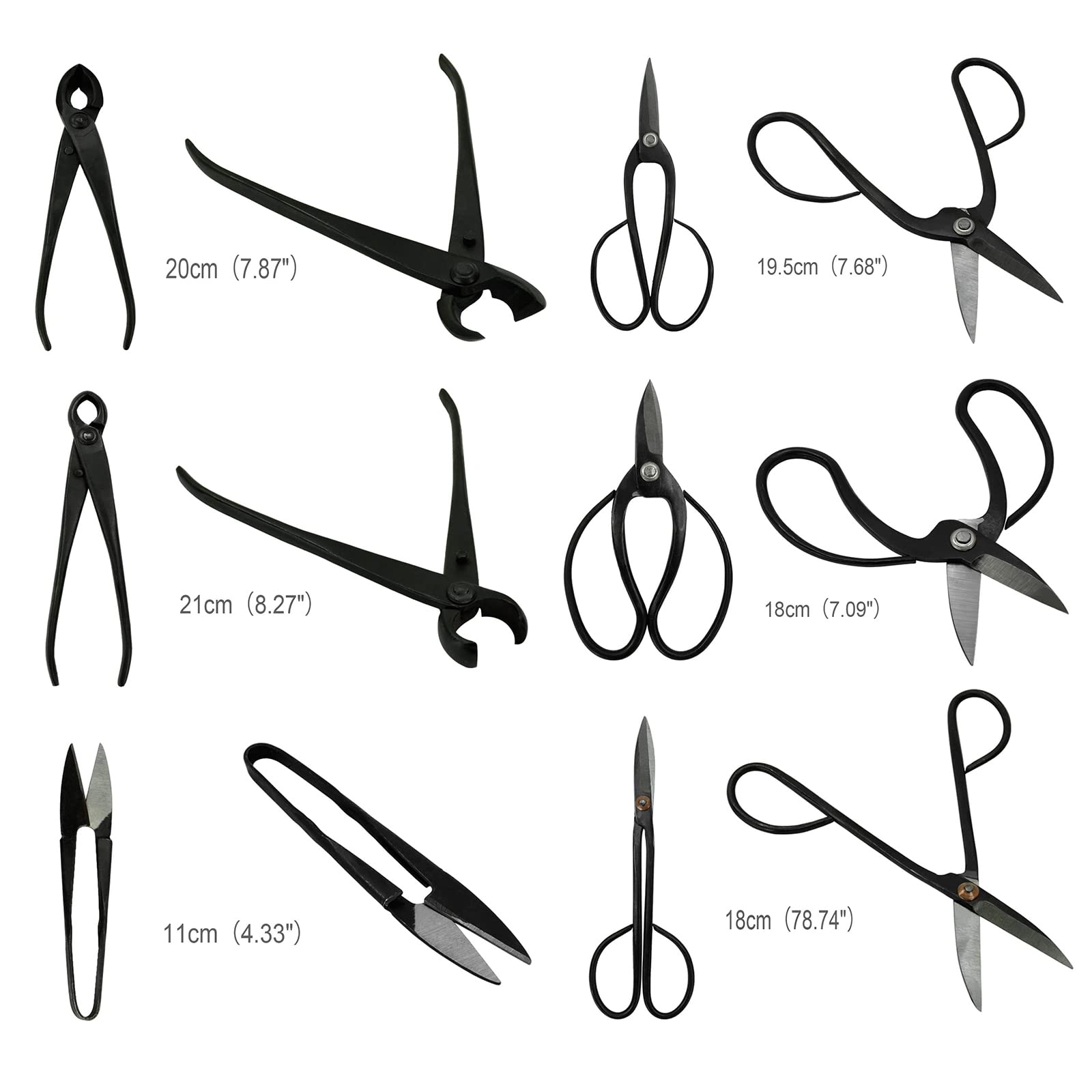 Voilamart bonsai tool set pruning shears ideal for clean cuts.
