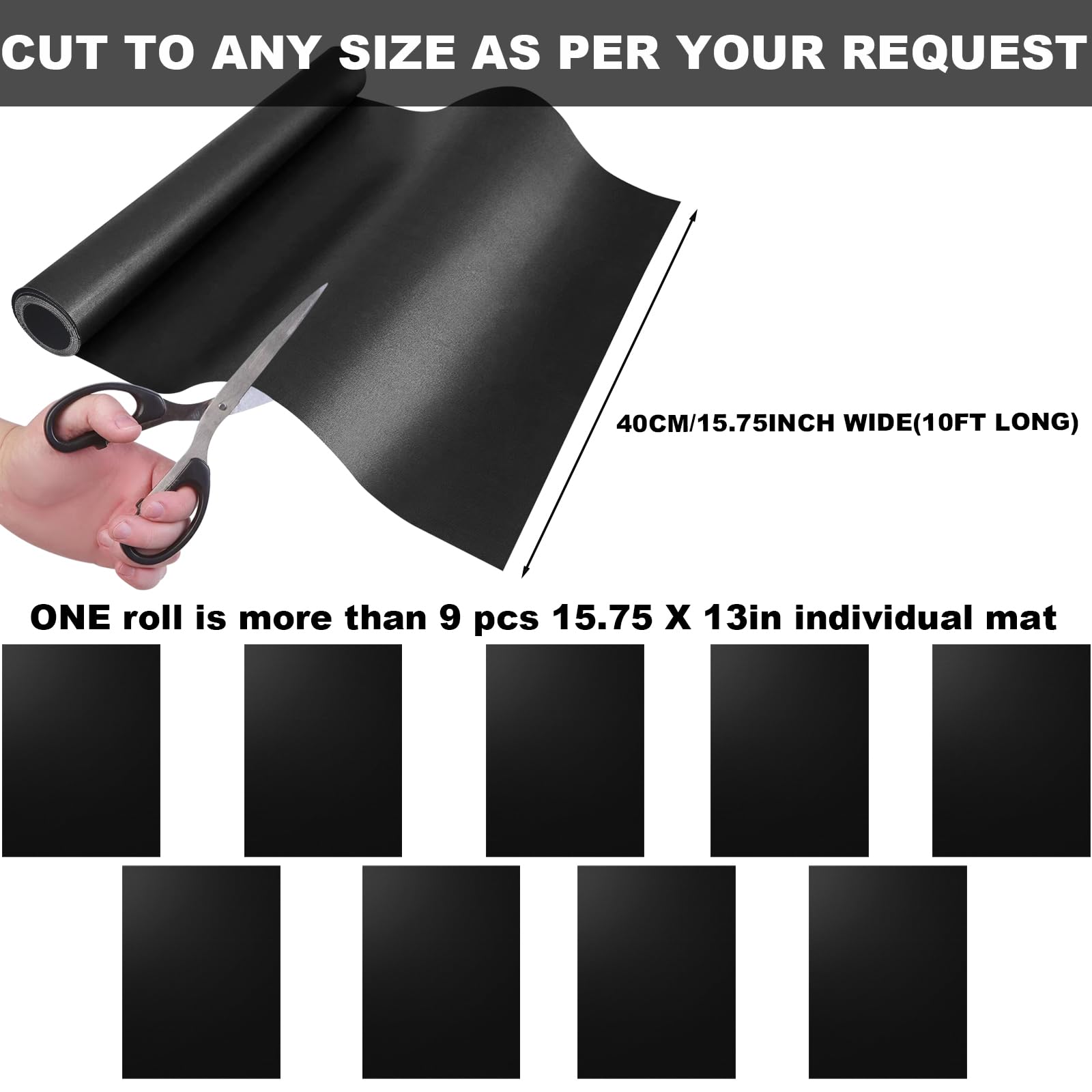 VOIRBLEU non-stick grill mat surface for easy cleaning