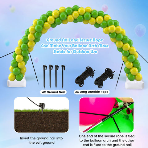 Voircoloria premium fiber poles are durable and bendable for versatile arch shapes