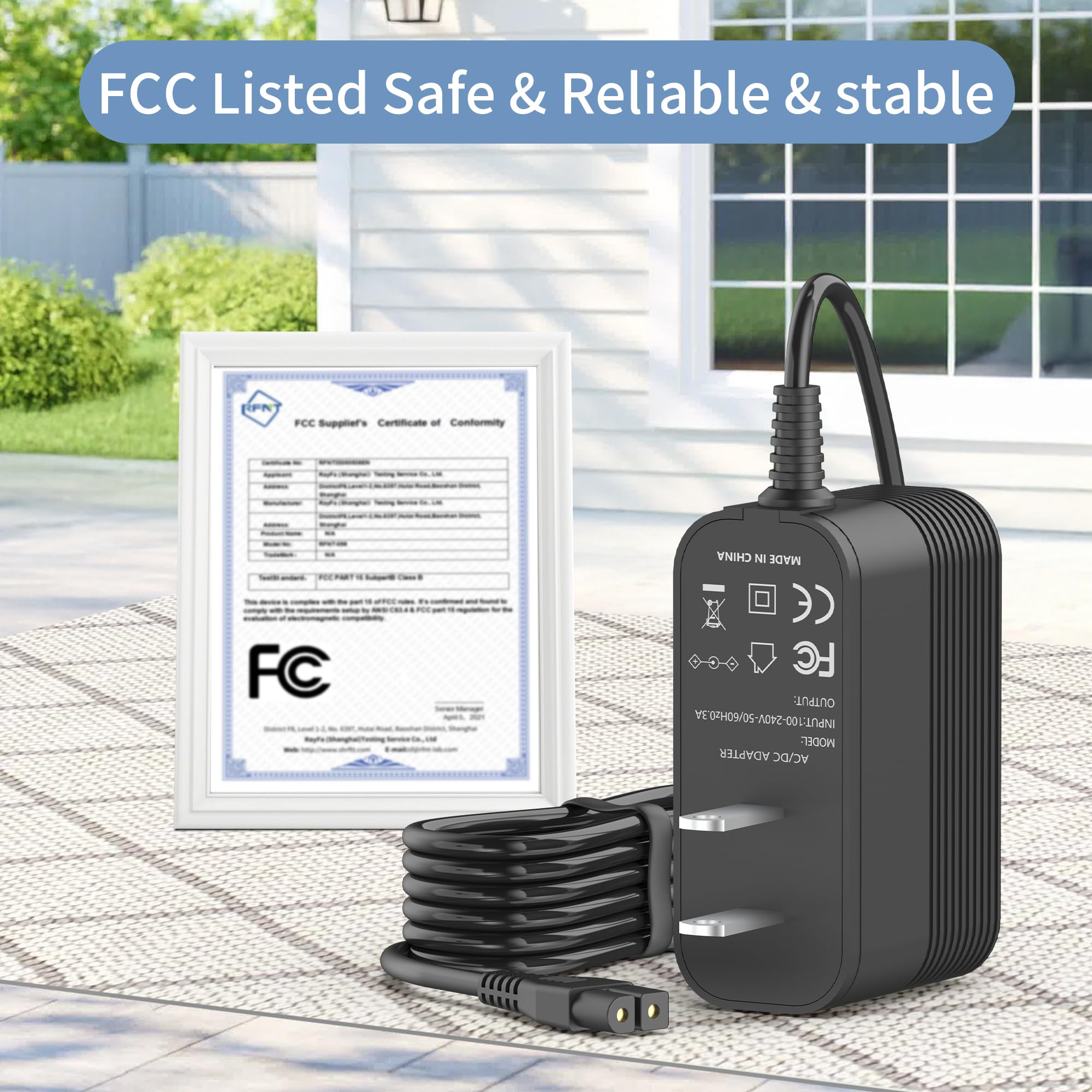 VOJSALDR 16.8V charger with 4.9 ft cord for flexible placement