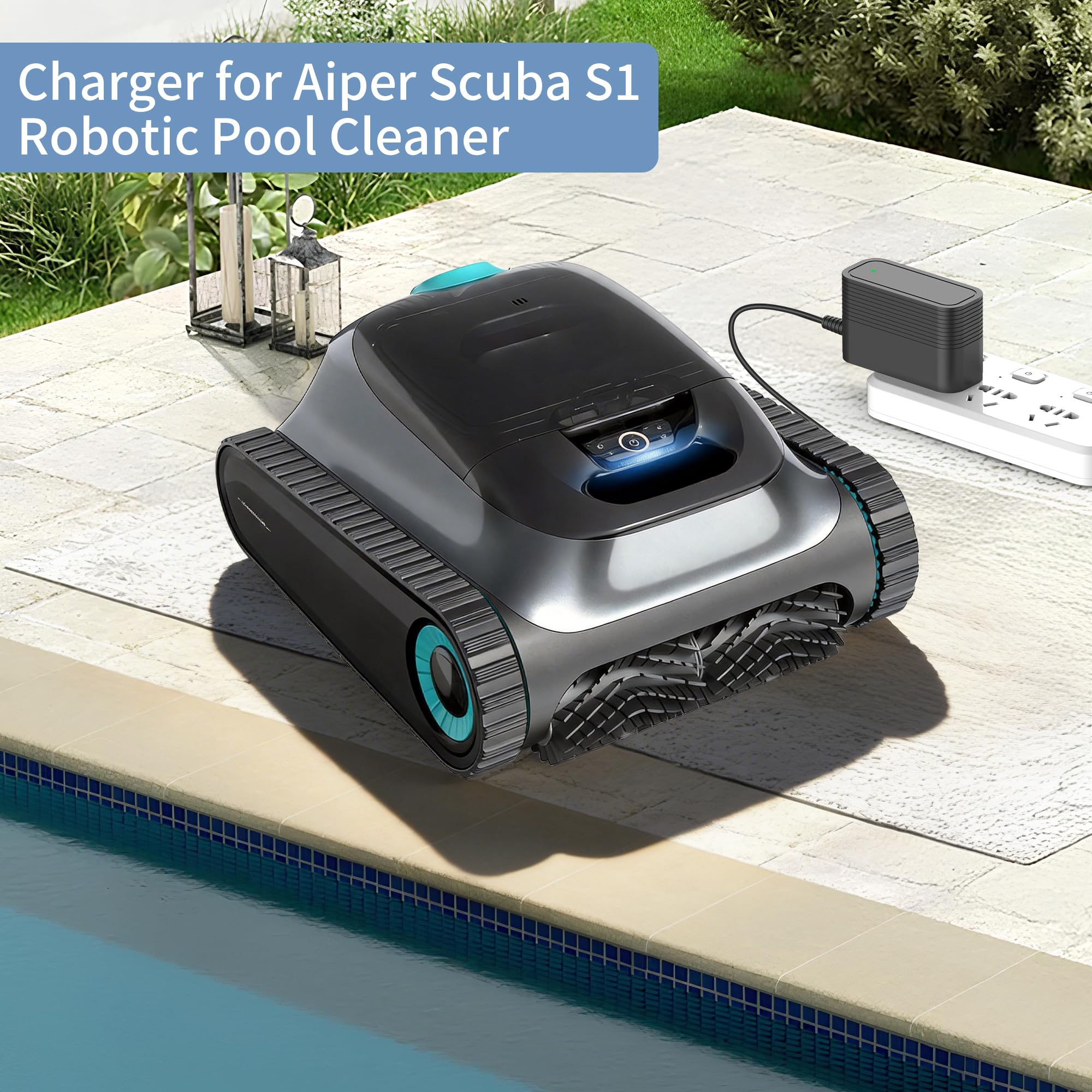 VOJSALDR 16.8V charger side view highlights built-in safety features