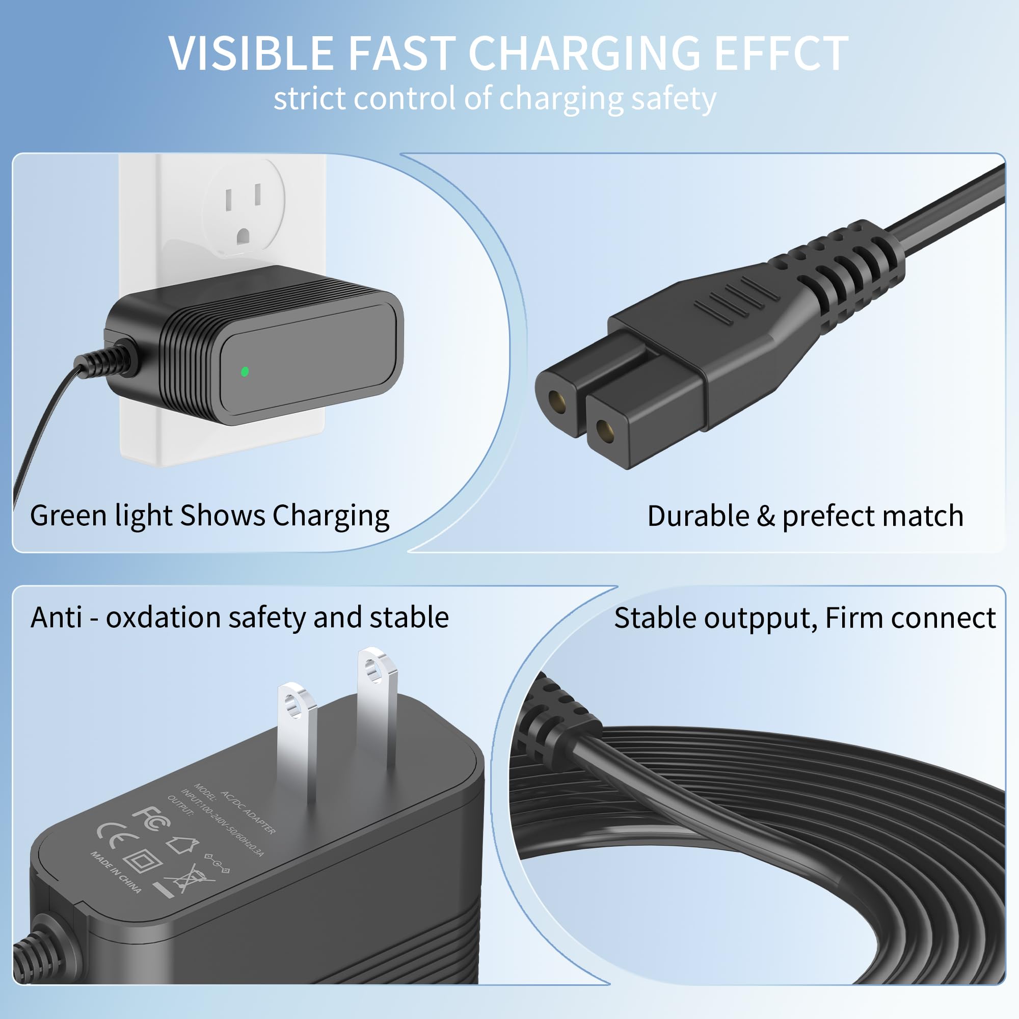 VOJSALDR 16.8V charger waterproof shell designed for poolside use