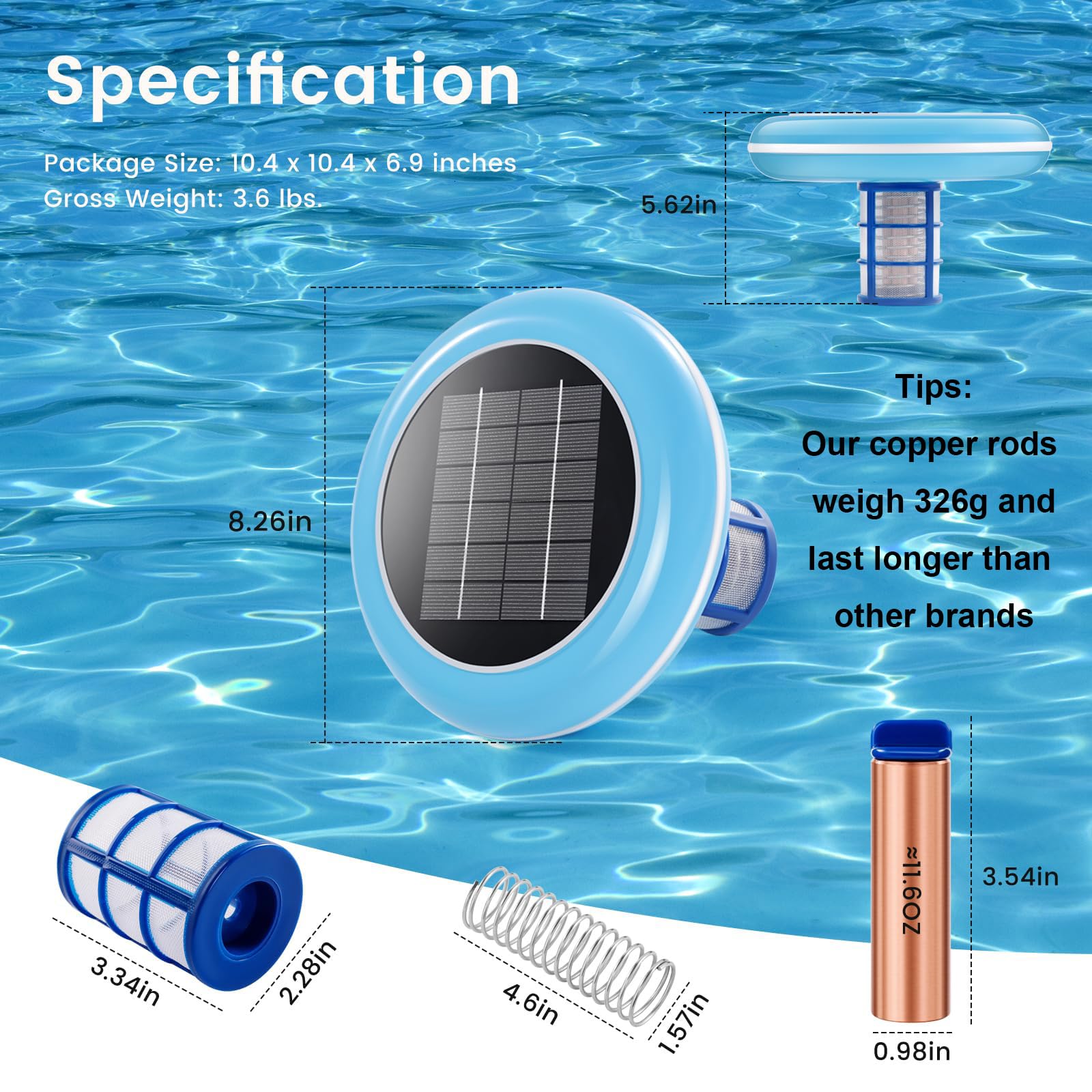 VOKPIT easy-installation pool cleaning kit included for quick setup