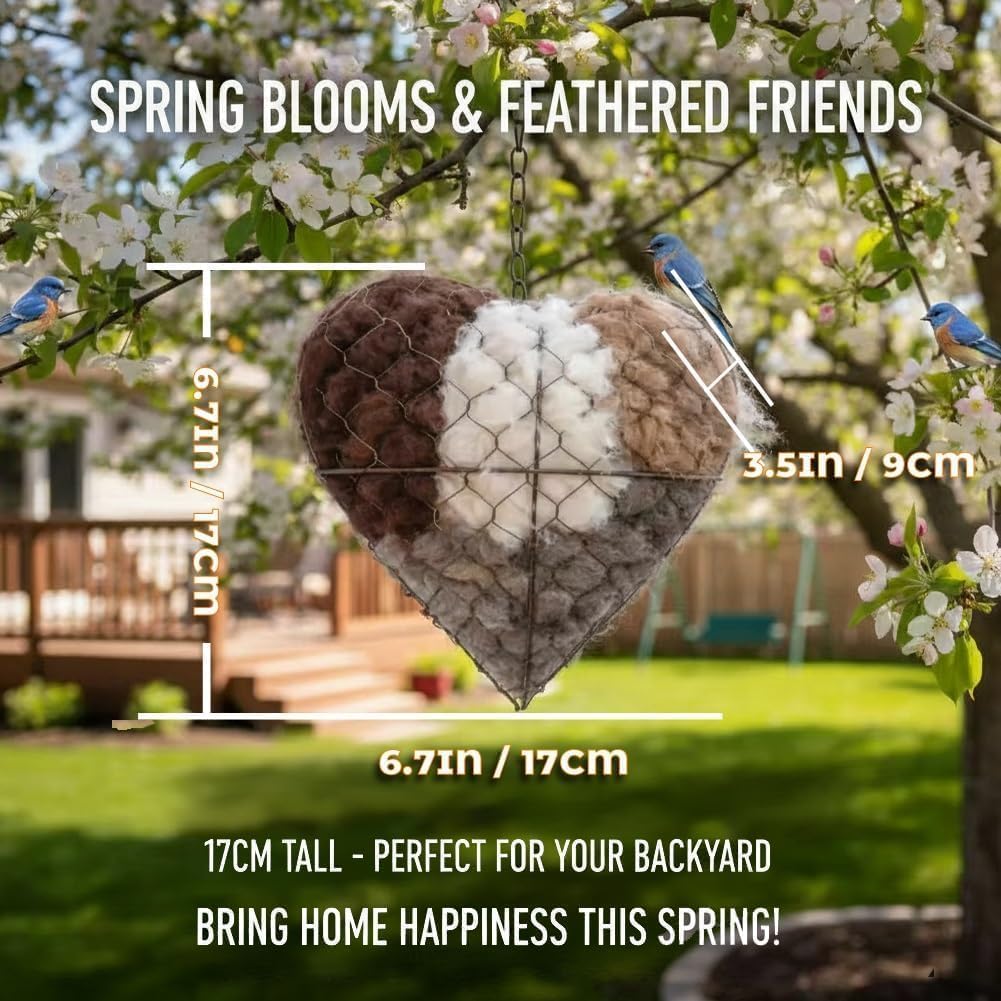 VOKSODHCK birds enjoy soft alpaca fibers for cozy nest lining.