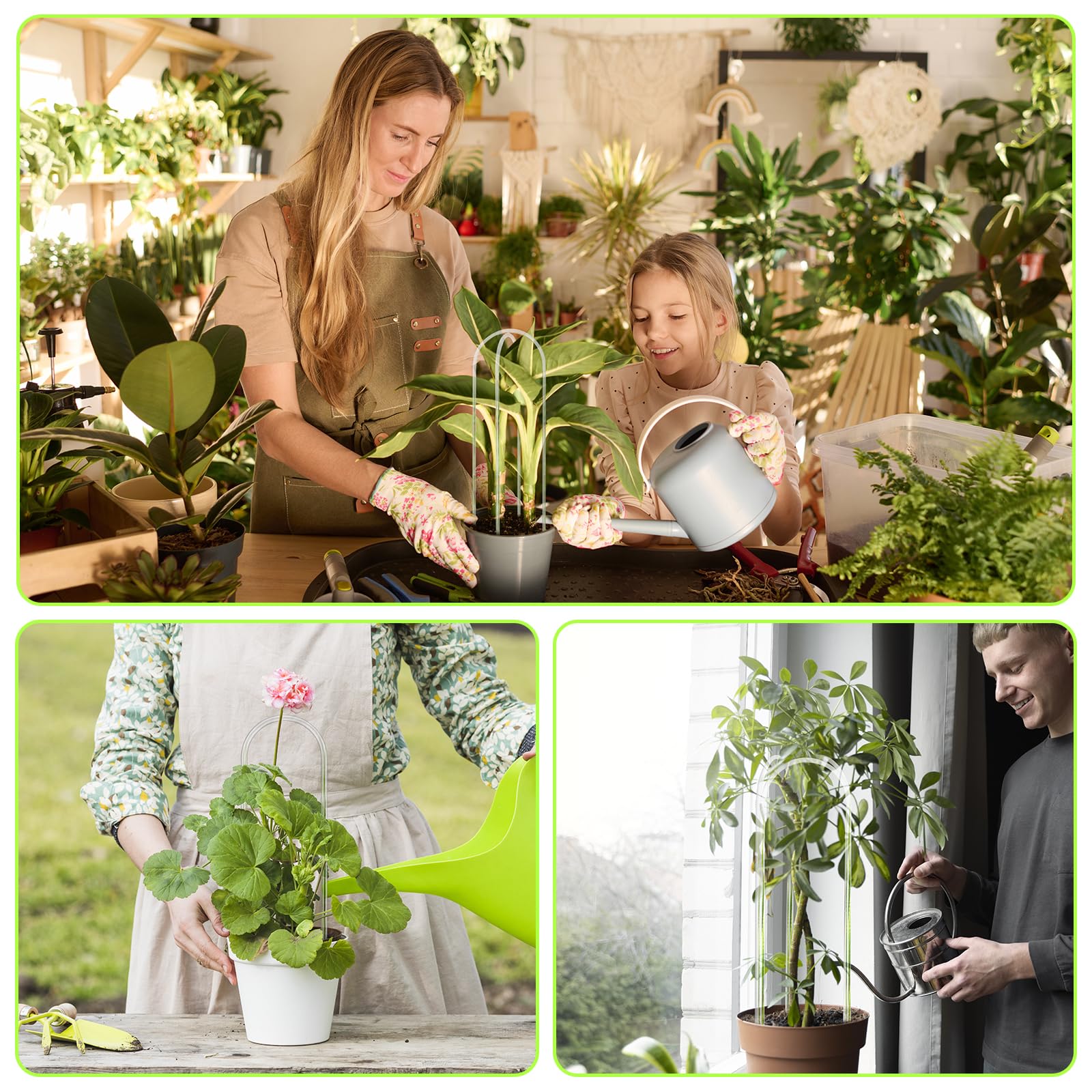 Vokvaktak Desktop plant trellis for small pots on shelves or windowsills.
