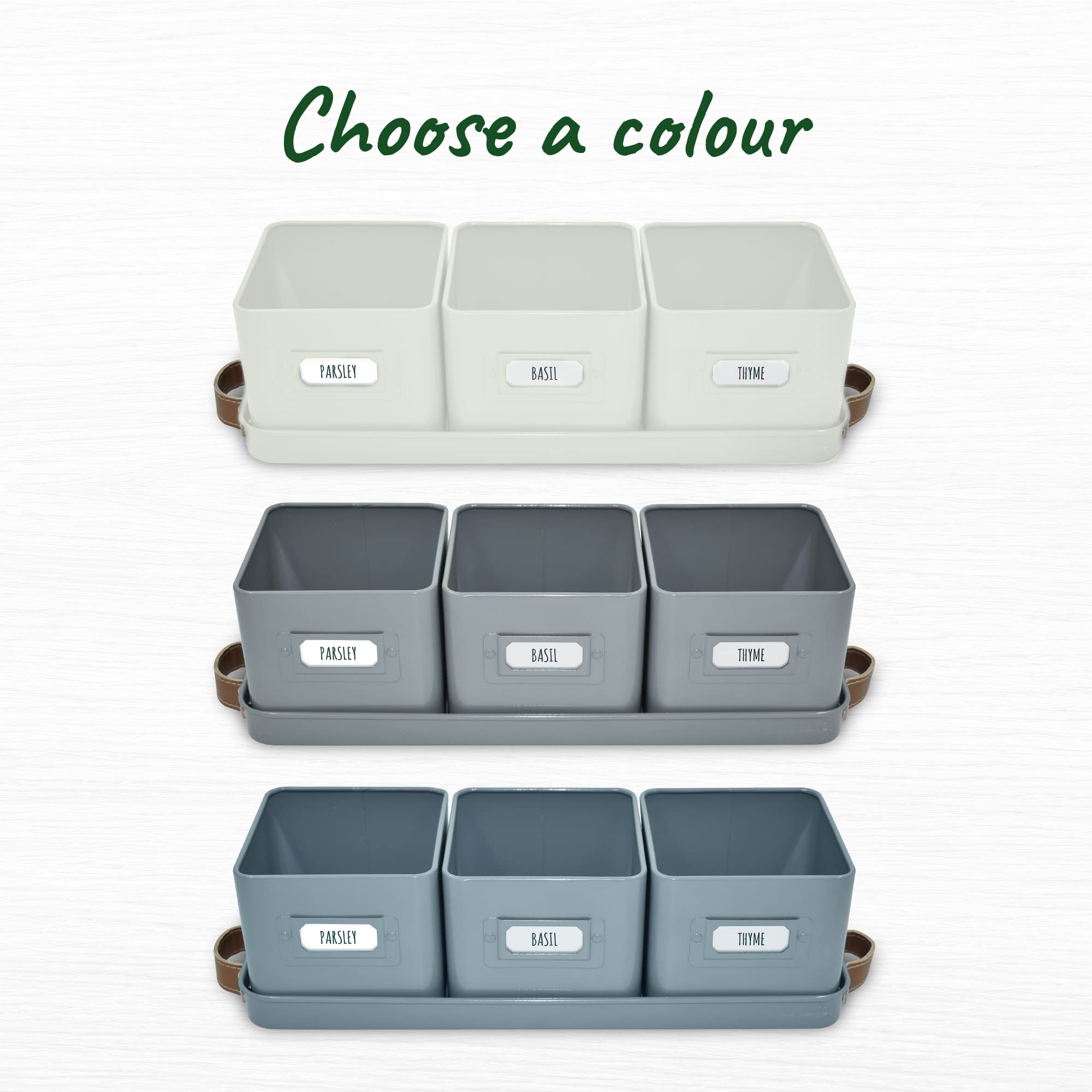 Volila pots with drainage holes help manage moisture and avoid spills