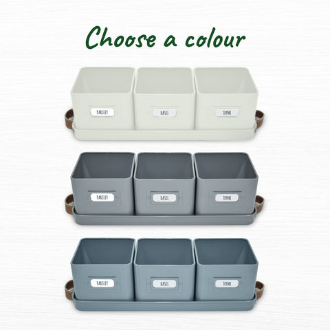 Volila pots with drainage holes help manage moisture and avoid spills