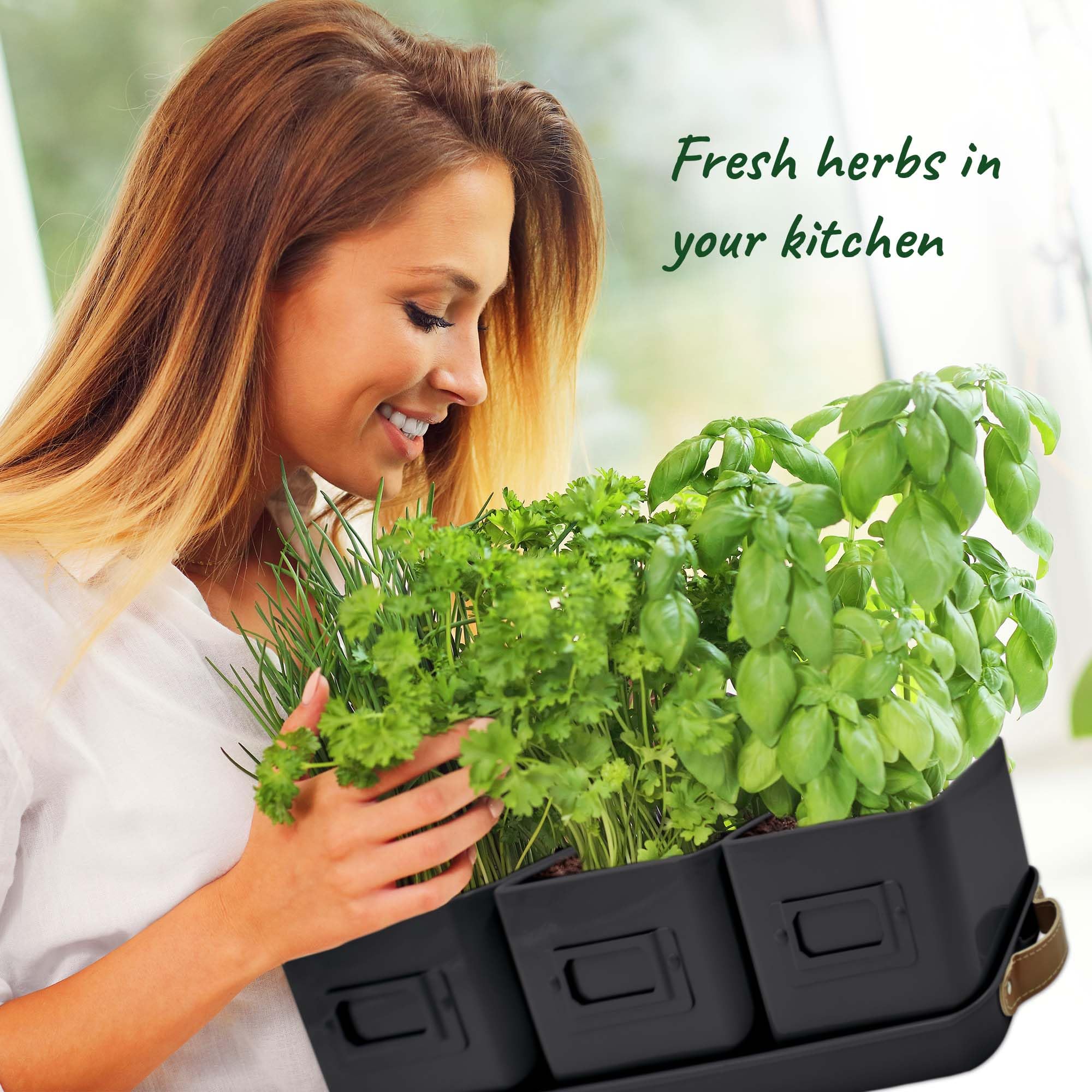 Volila herb pots with drainage holes for healthy watering