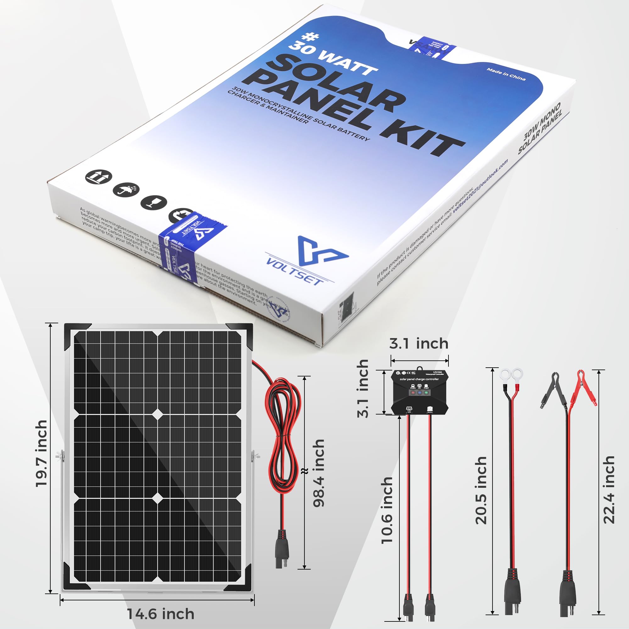 Voltset visual charging status indicators help monitor charging progress easily.