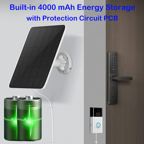 VOMA solar charger cable extends placement options for sunlit installation.