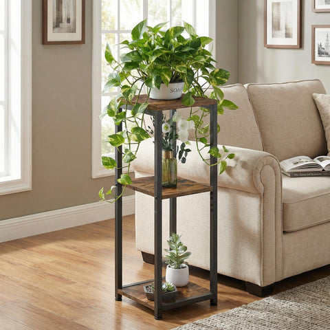 VonDream corner plant display with multi-tier shelves optimizes space for stylish decor.