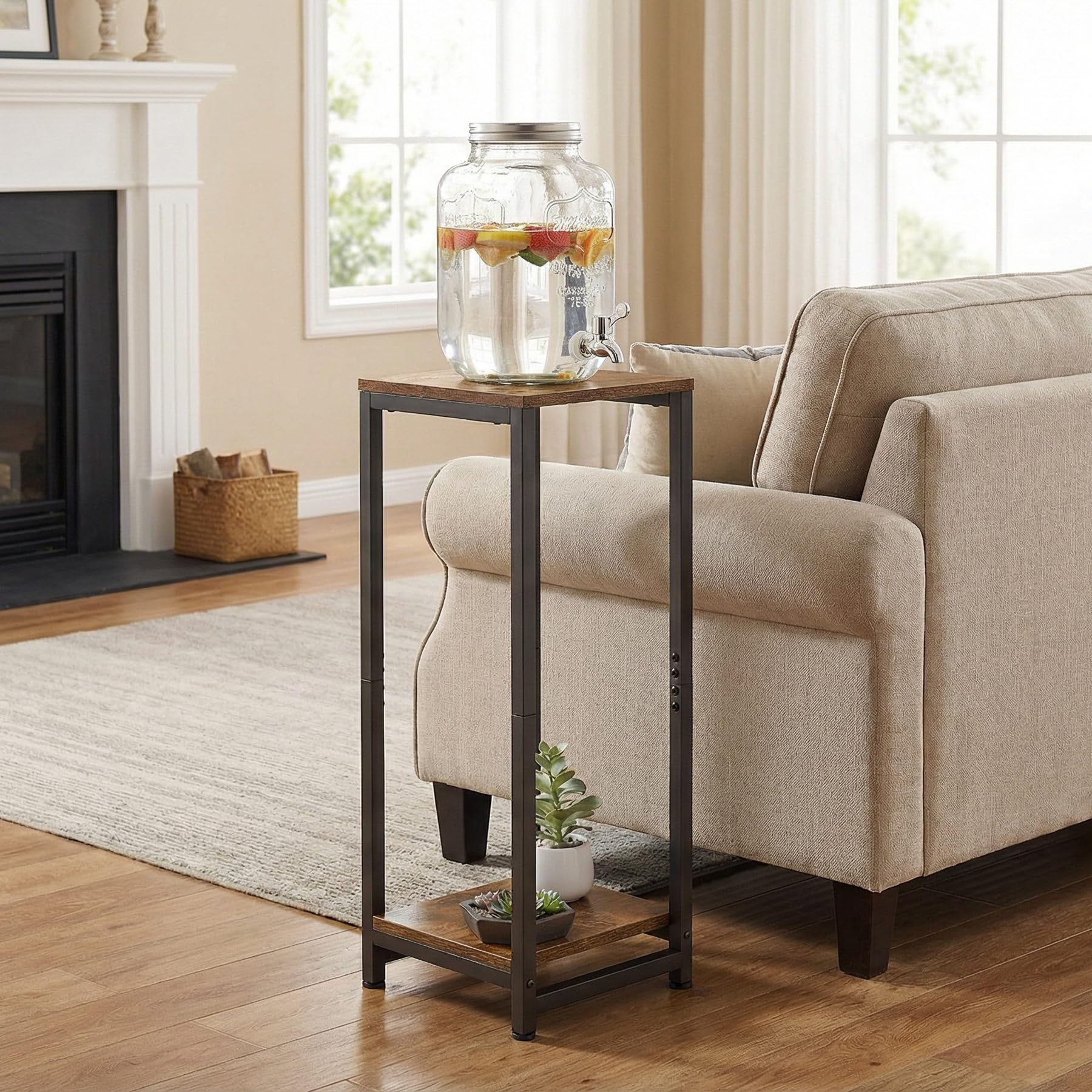 VonDream slim minimalist stand blends with modern furniture.