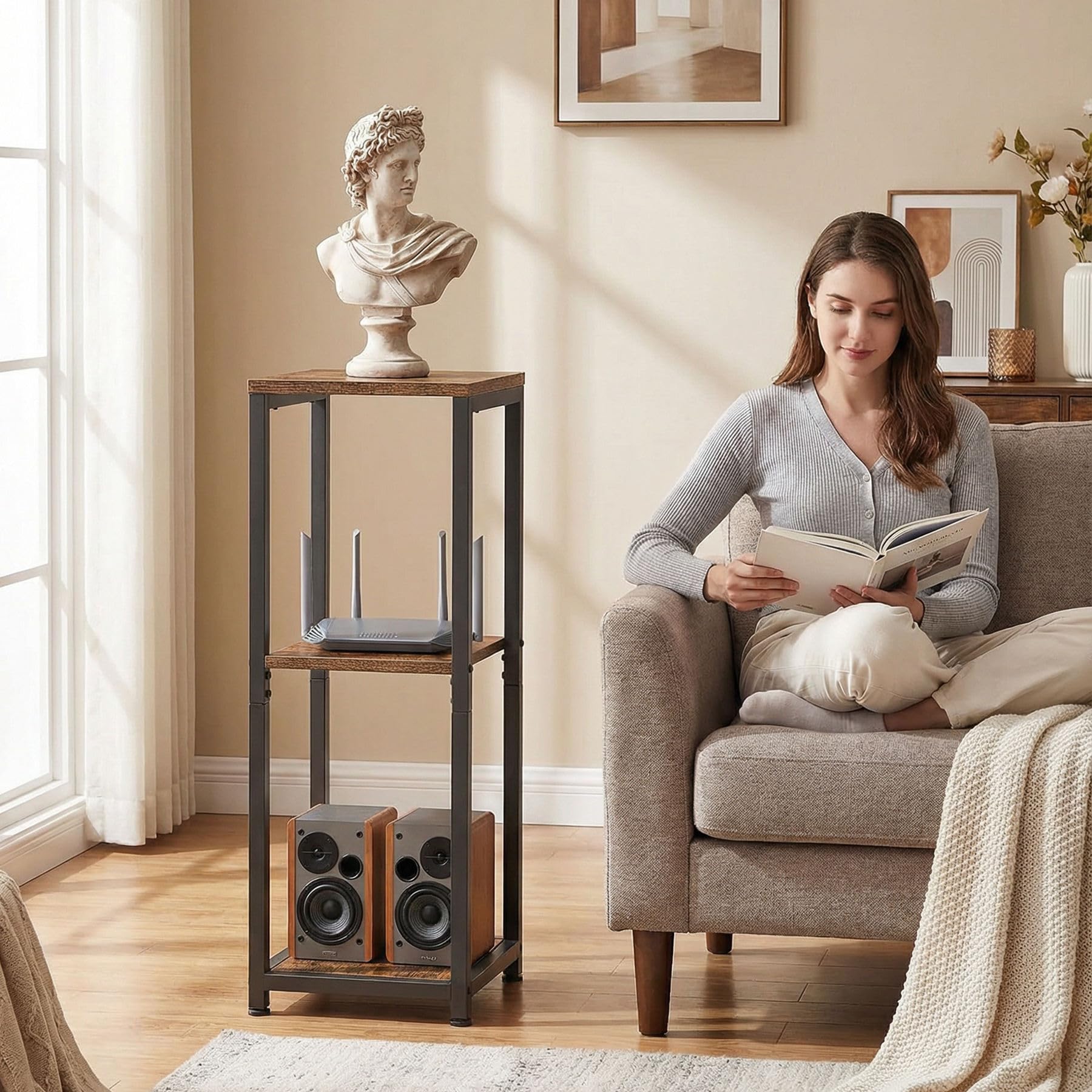 VonDream sturdy metal frame provides solid support for thriving indoor plants.