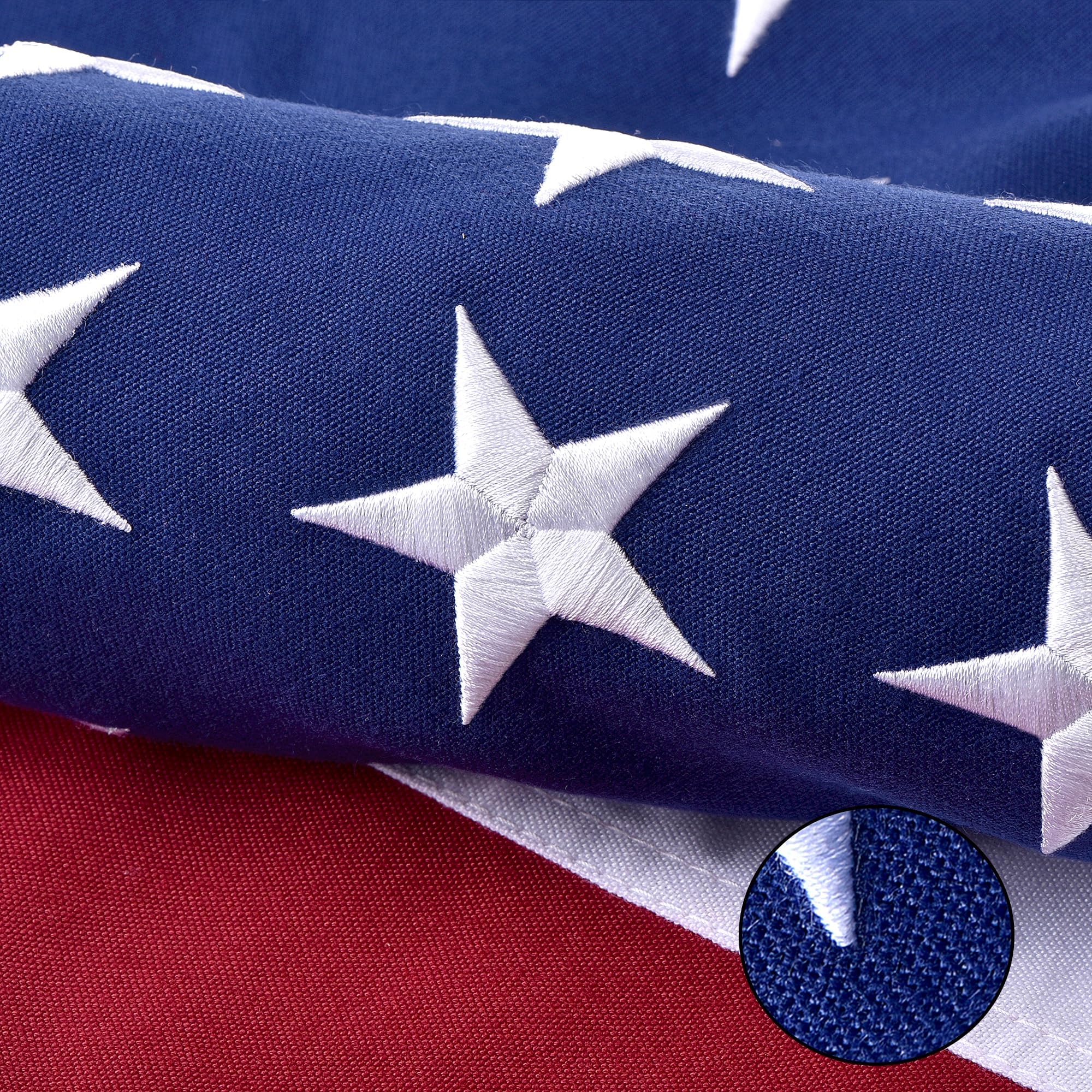 VORENUS American flag 4x6ft for outdoor use in windy weather.