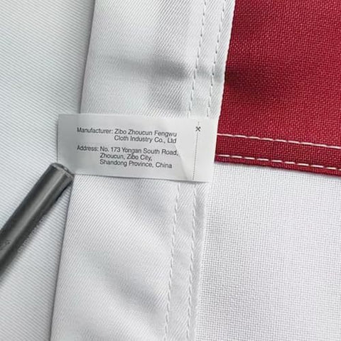 VORENUS outdoor-ready flag features heavy fabric and reinforced construction