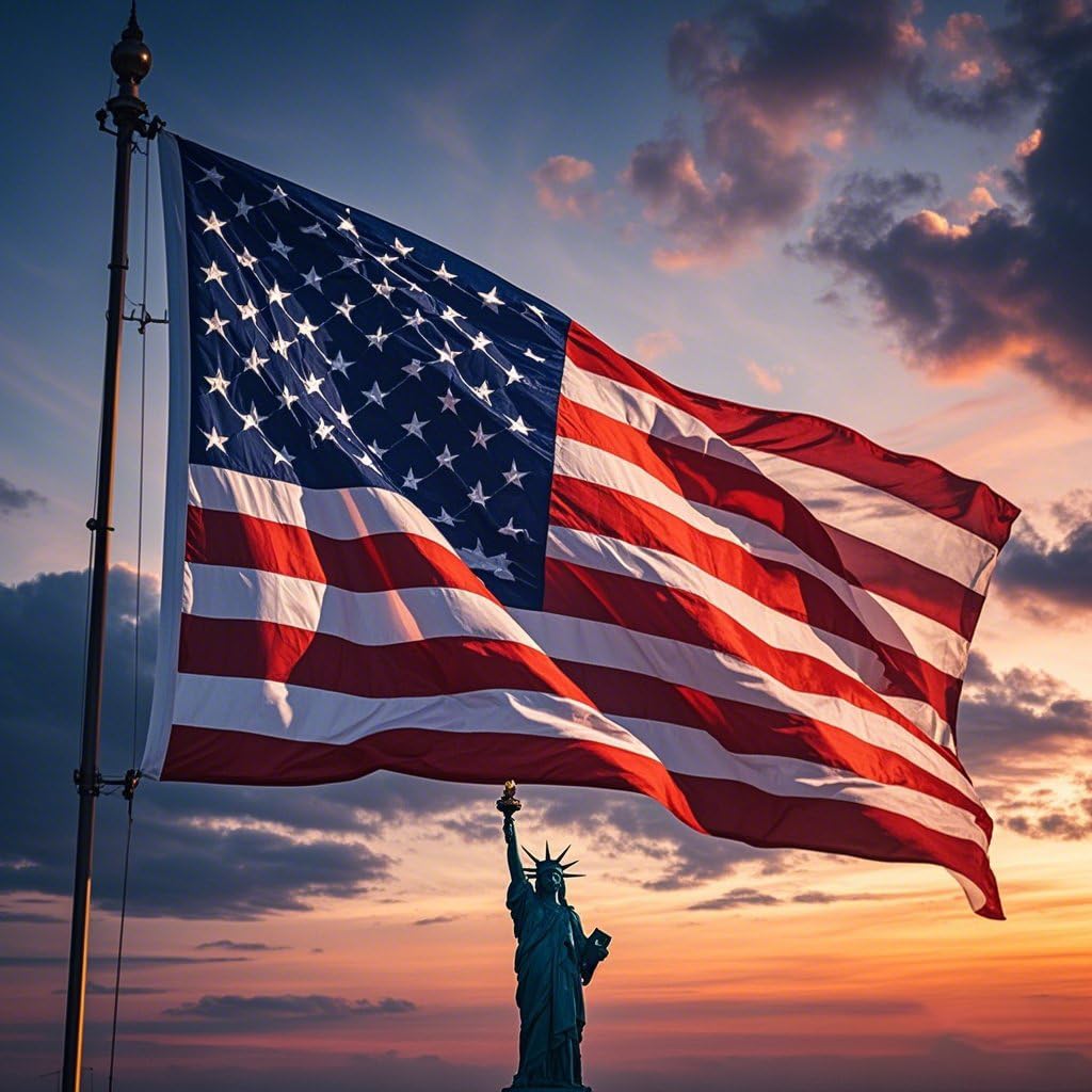 VORENUS tearproof and waterproof flag maintains color in rain.
