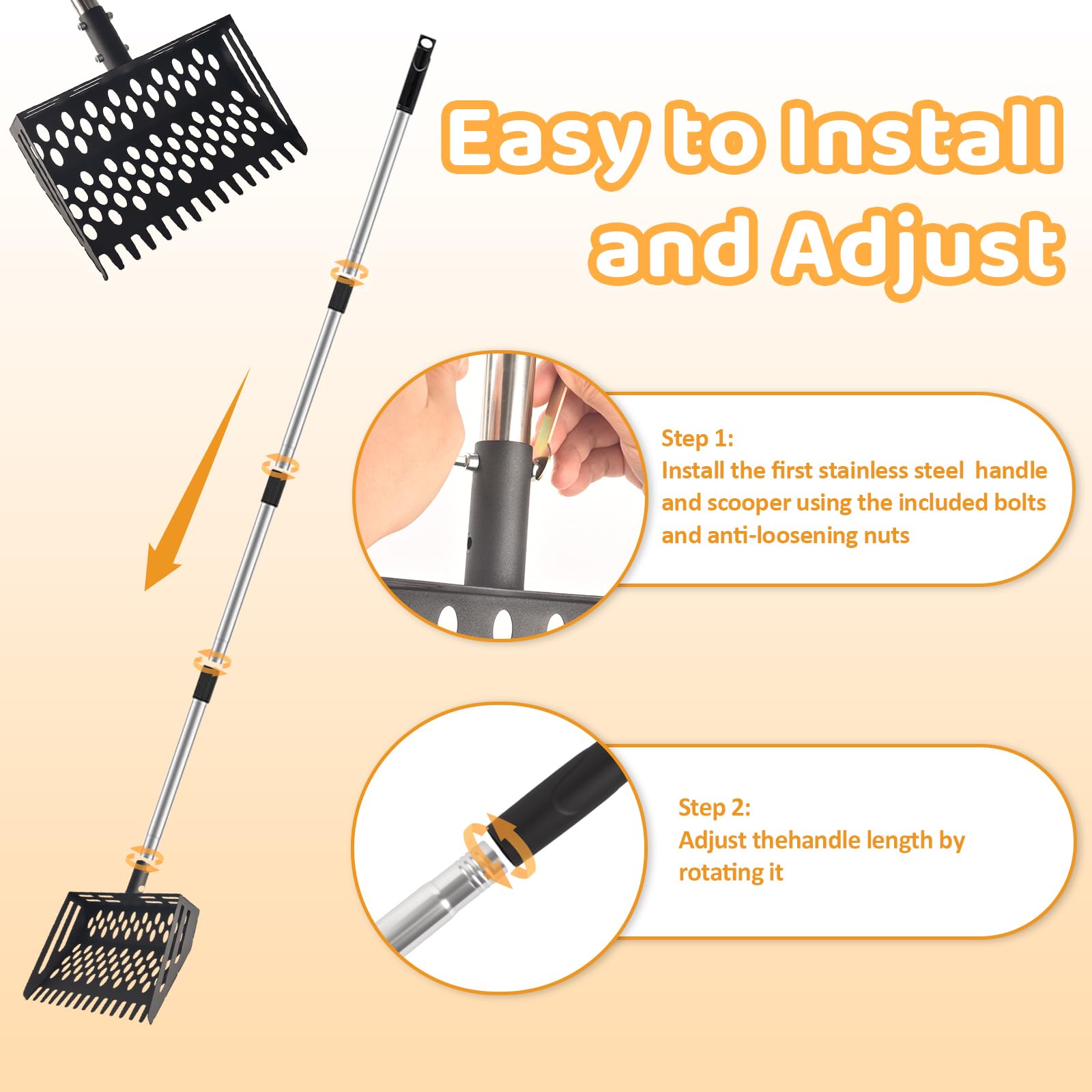 Vorhomness-multi-purpose-tool-cleaning-coops-and-gardens for versatile use.