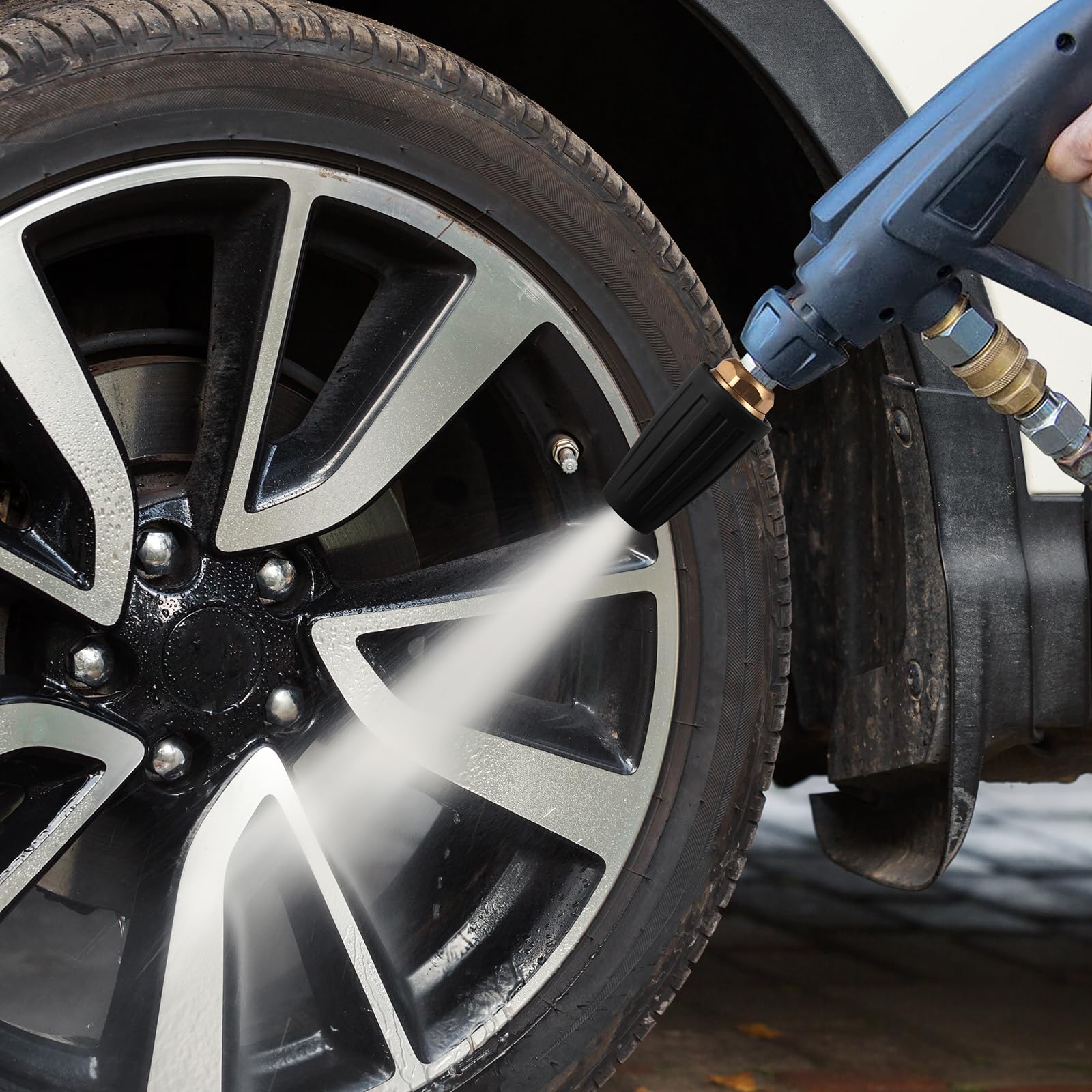 VORIGY nozzle compatible with high psi washers for versatile jobs
