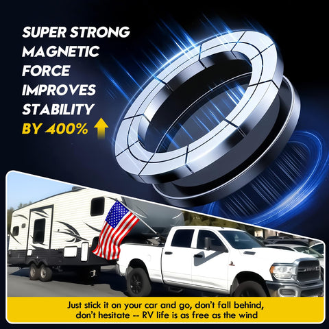 Vornalex four magnet system delivering strong stability on an RV surface