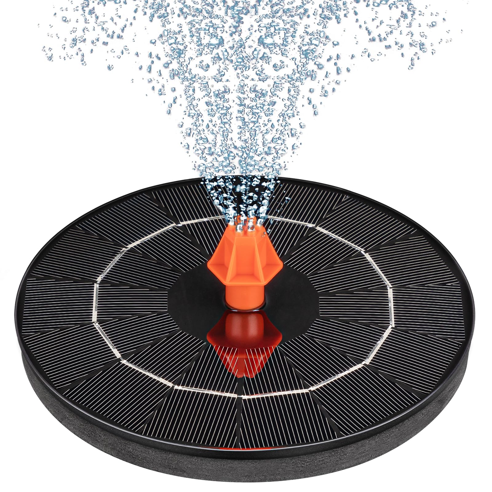 VOROSY 3.5W solar fountain outdoors, compact pump for bird baths and ponds