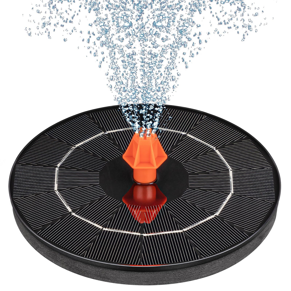 VOROSY 3.5W solar fountain outdoors, compact pump for bird baths and ponds