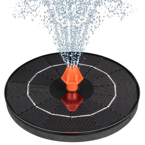 VOROSY 3.5W solar fountain outdoors, compact pump for bird baths and ponds