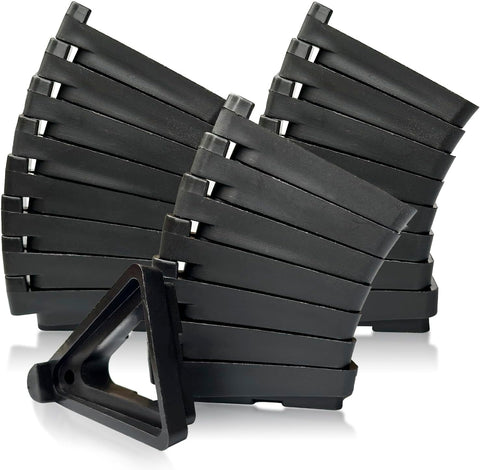 Vorregenweiss pot feet under pot stabilize heavy outdoor planters and promote airflow.