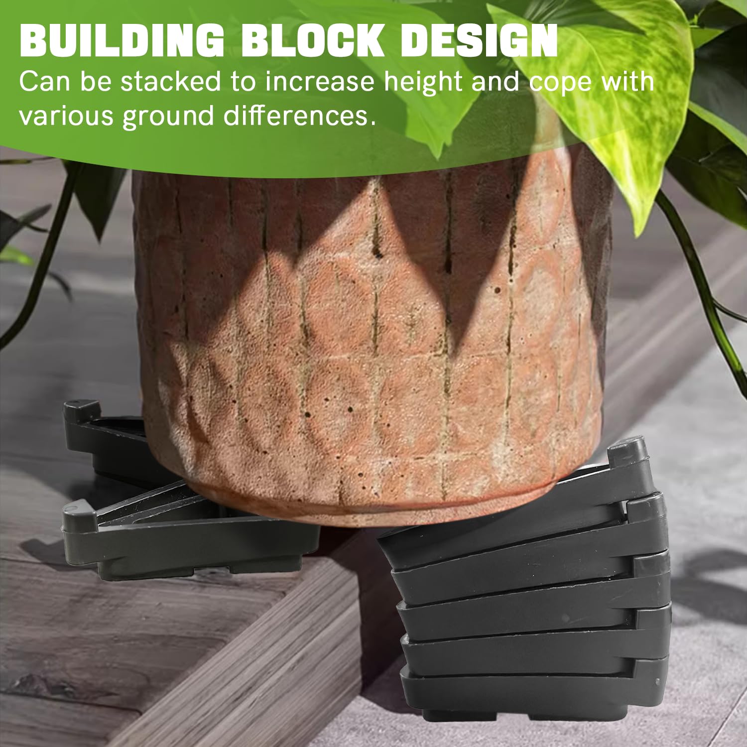 Vorregenweiss discreet design fits beneath pots without drawing attention.