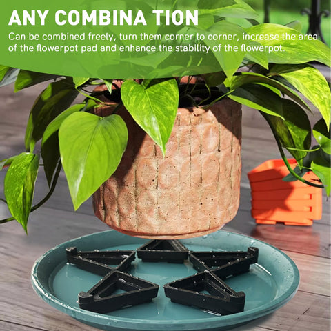 Vorregenweiss diagonal arrangement offers flexible stability for various pot sizes.