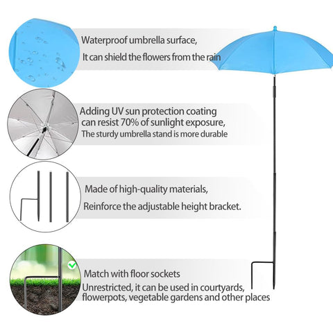 Vorriop canopy 23.62 inch diameter provides wide sun protection.