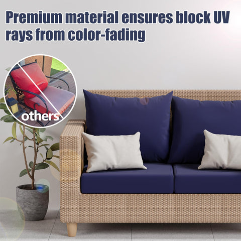 Vorshape back elastic straps for snug cushion cover installation.