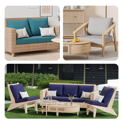 Vorshape versatile covers fit patio, dining, and living room cushions for cohesion.