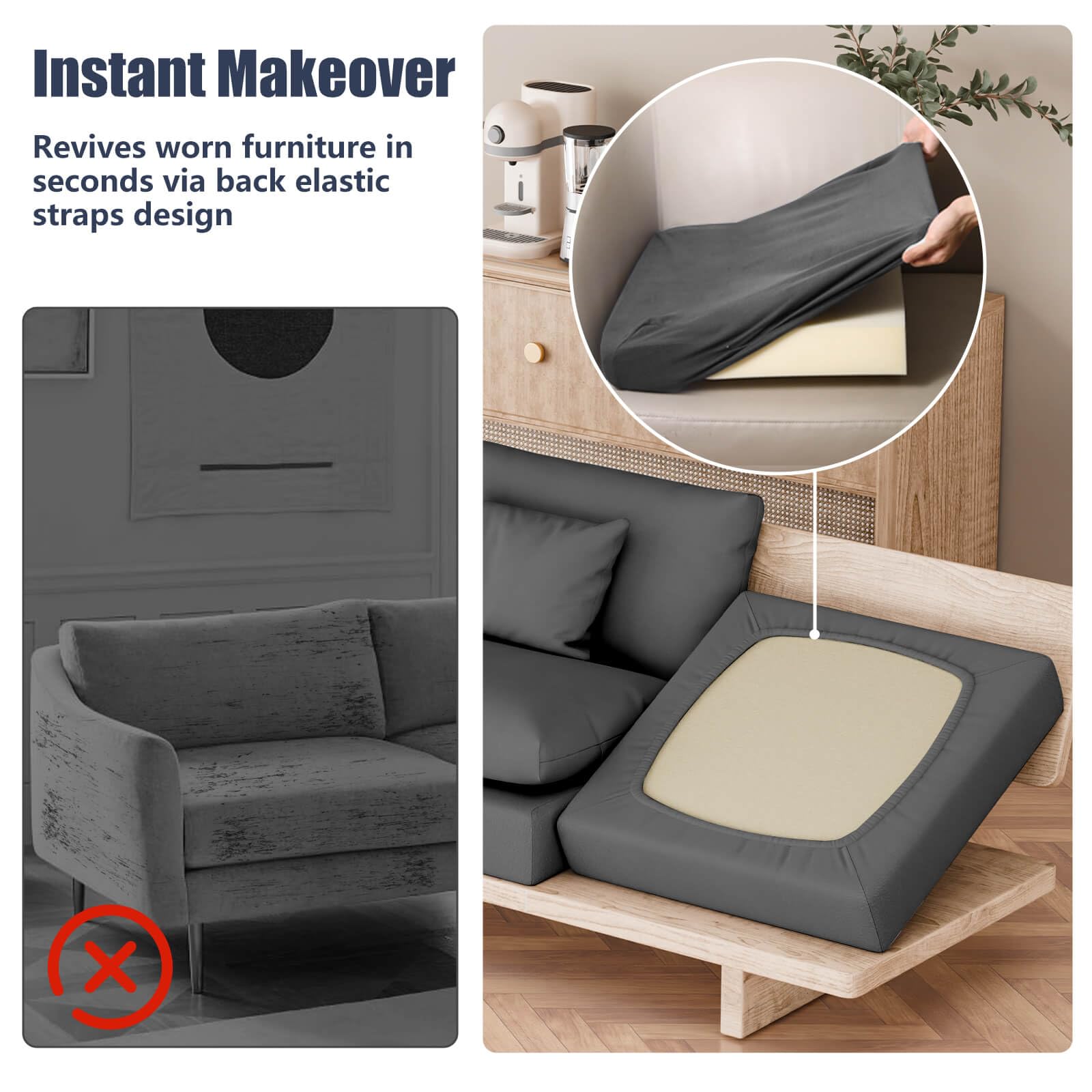 Vorshape triple-shield protection guards against stains, pet claws, and doodles.