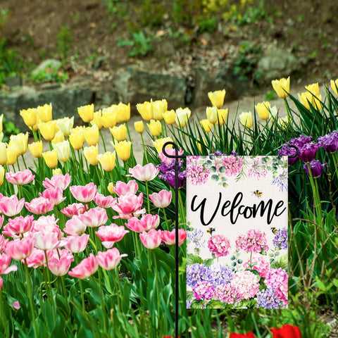 Vorupel holiday-ready garden flag enhances outdoor celebrations.