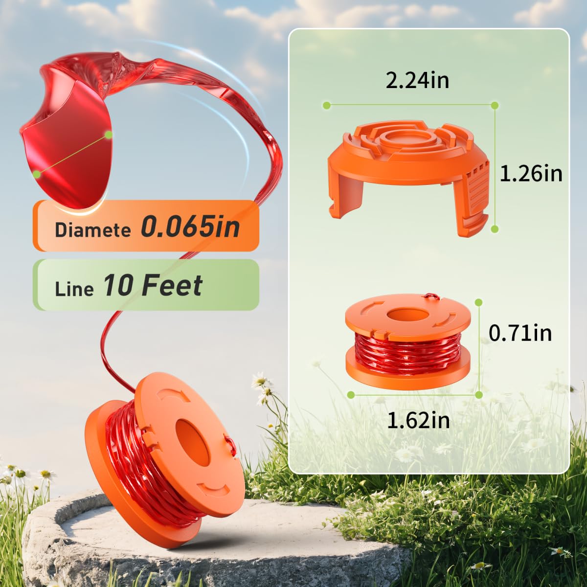 VOSOIR WA0010 pre-wound spool speeds setup and reduces manual winding time
