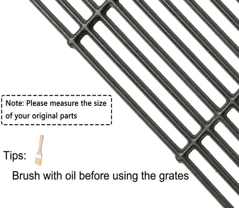 Votenli C6505A cast iron grid on King Griller 3008-5252 for even heat distribution.
