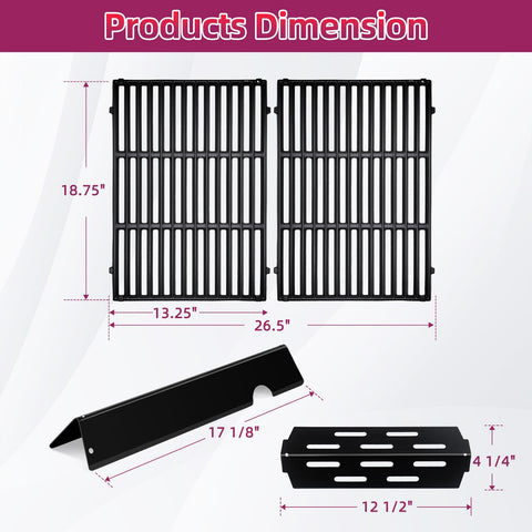 Votenli porcelain steel flavorizer bars 5-pack enhance heat control and flavor.