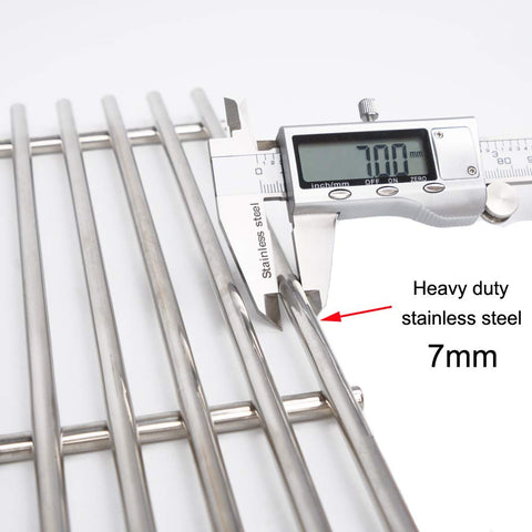 Votenli S6505A 4pc grid for Chargriller 3725/5252, corrosion-resistant stainless steel for long-lasting use.